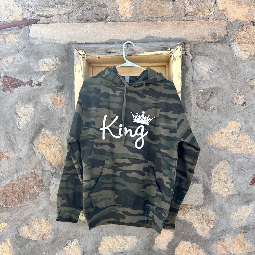 Closing sale! Brand New King camo Hoodie, King Men’s hoodie